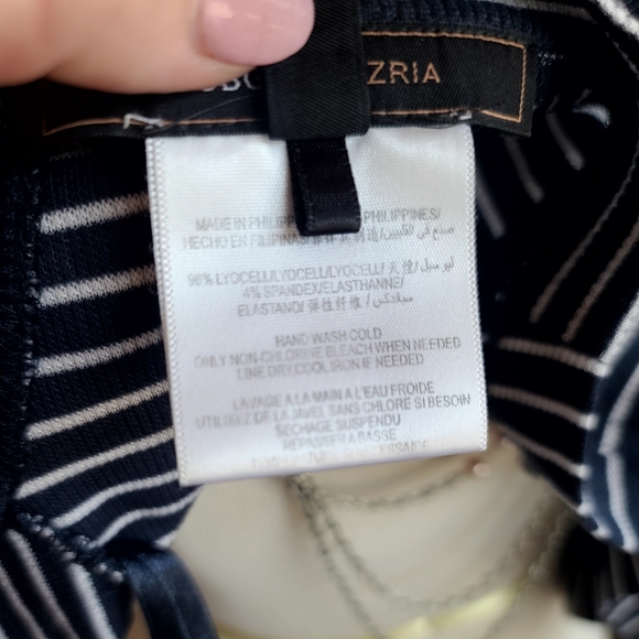 BCBG Maxazria navy/ white cardigan - Picture 5 of 5